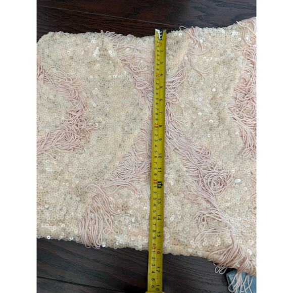 Gianni Bini Maritza Sequin and Fringe Pink Dress XS - Picture 8 of 14